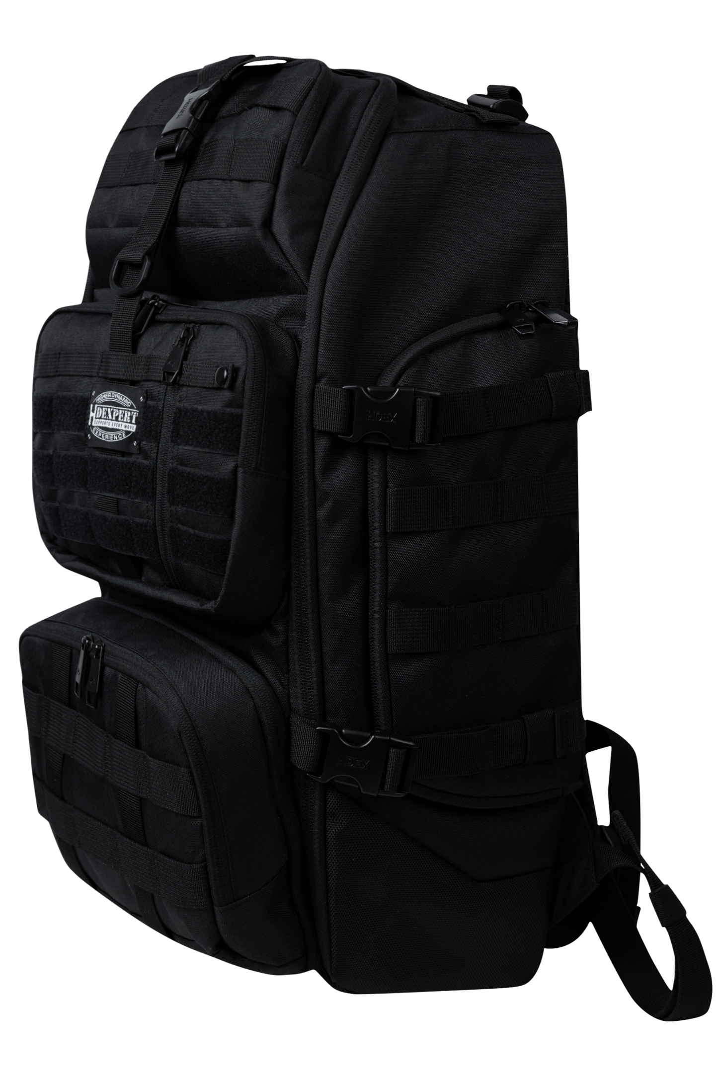 HDEX Gym Three Pocket Cordura Backpack Black