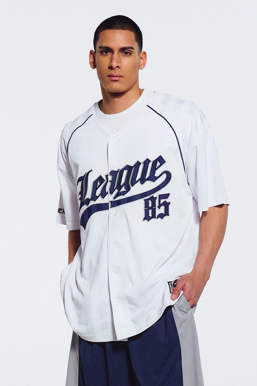 HDEX League 85 Baseball Jersey White