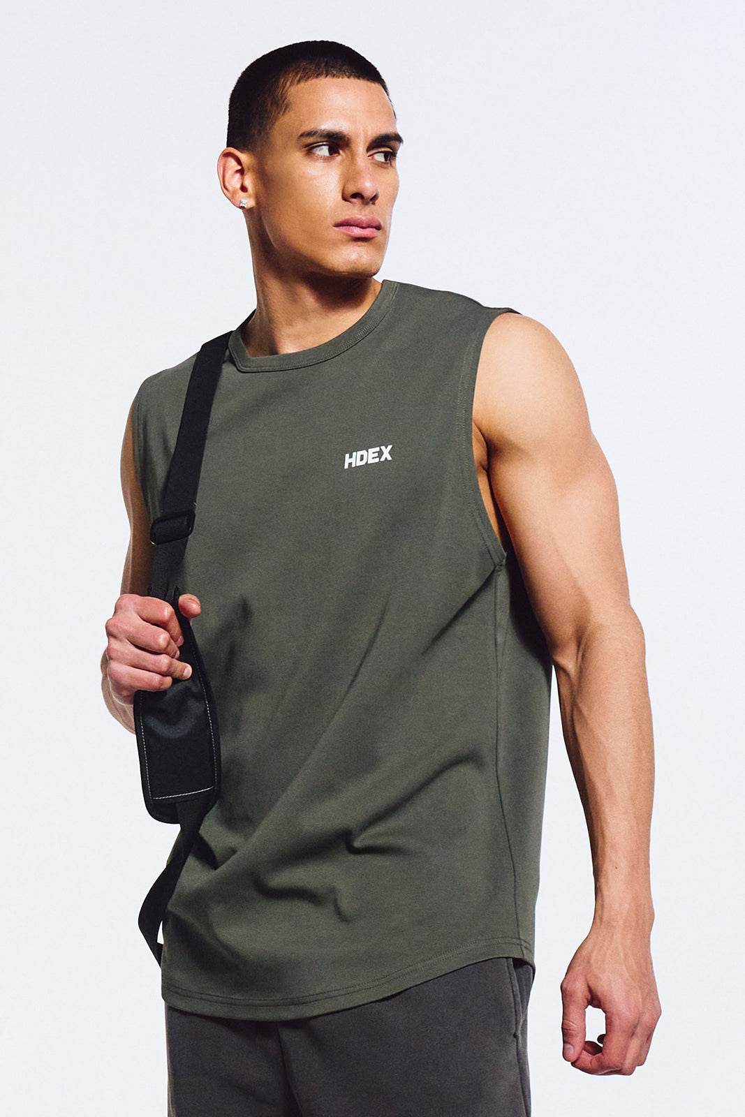 HDEX Main Small Logo Sleeveless Khaki