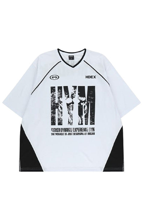 HDEX HYM Performance Mesh Short Sleeve White