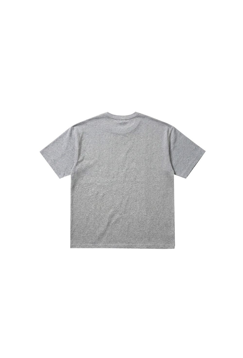 HDEX Baju Korea Olahraga Origin Short Sleeve Melange Gray Pria Fitness