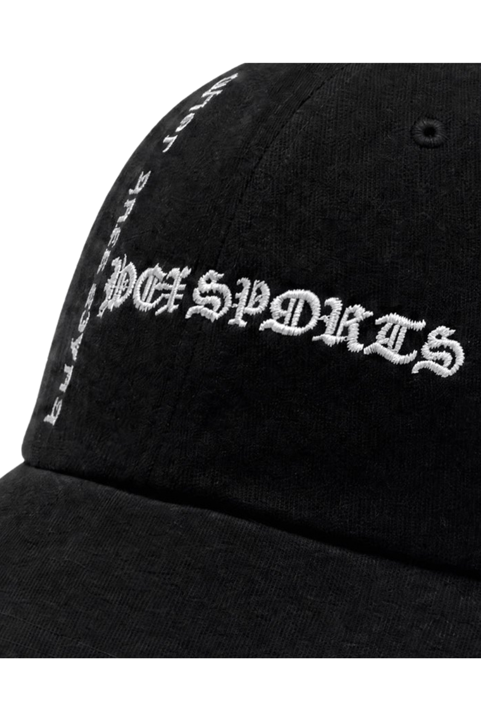 HDEX Topi Korea Olahraga Old Legacy Washed Cotton Ball Cap Black Pria Wanita Fitness