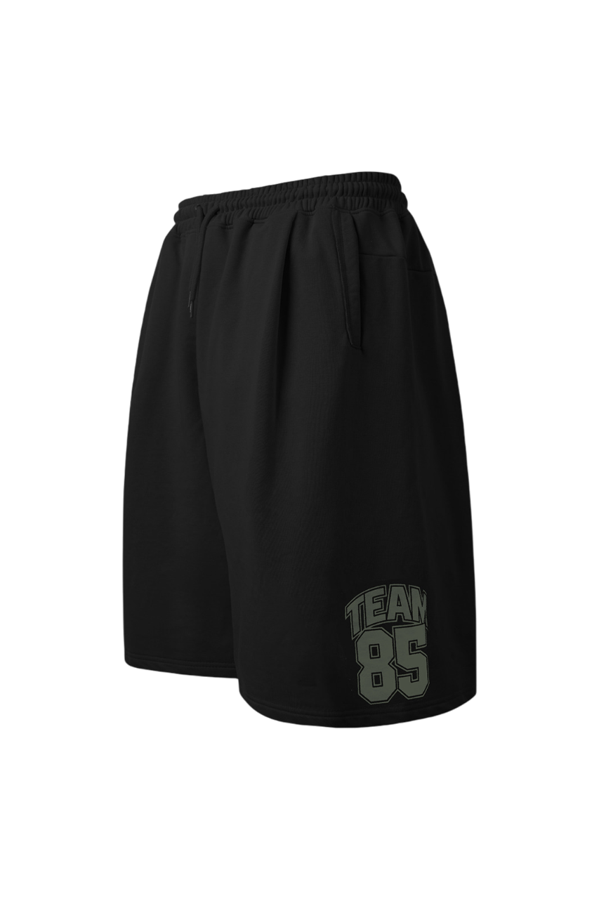 HDEX Classic Pintuck Sweat Shorts Melange Gray