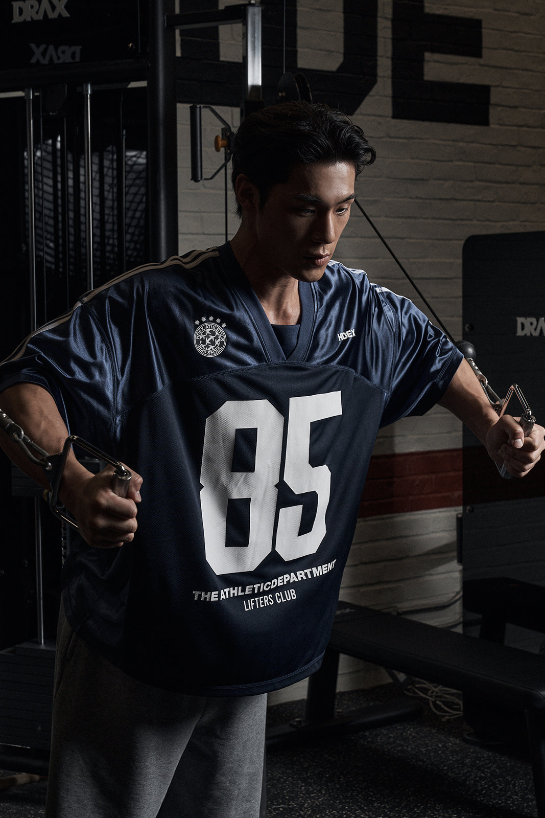 HDEX Mixed Mesh Lifters Short Sleeve Navy
