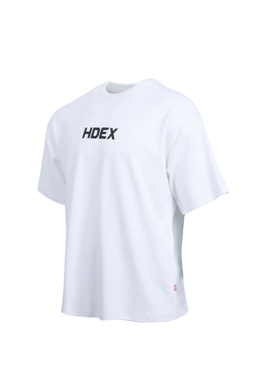 HDEX Main Logo Over Fit Sleeve T-Shirt White