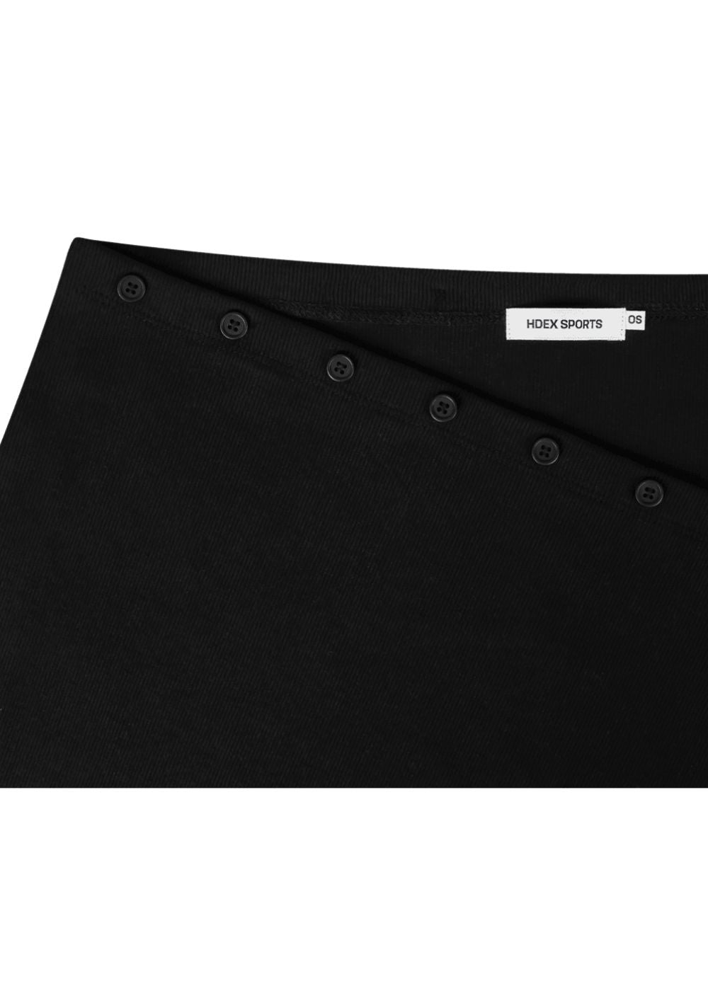 HDEX Rok Korea Olahraga Essential Drape Wrap Skirt Black Wanita Fitness