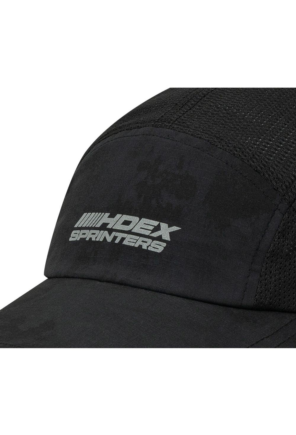 HDEX Topi Korea Olahraga Assist Reflective Light Running Cap Black Pria Wanita Fitness