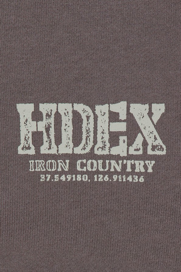 HDEX Baju Korea Olahraga Core Back Logo Hoodie Zip-up Smoky Brown Jaket Pria fitness