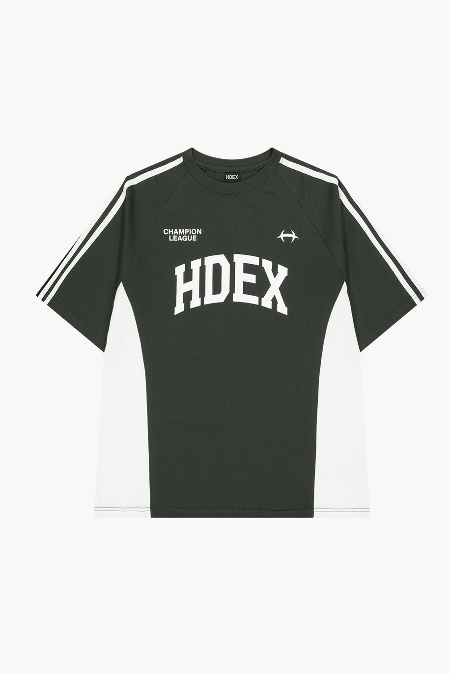 HDEX Side Color Block Short Sleeve Khaki