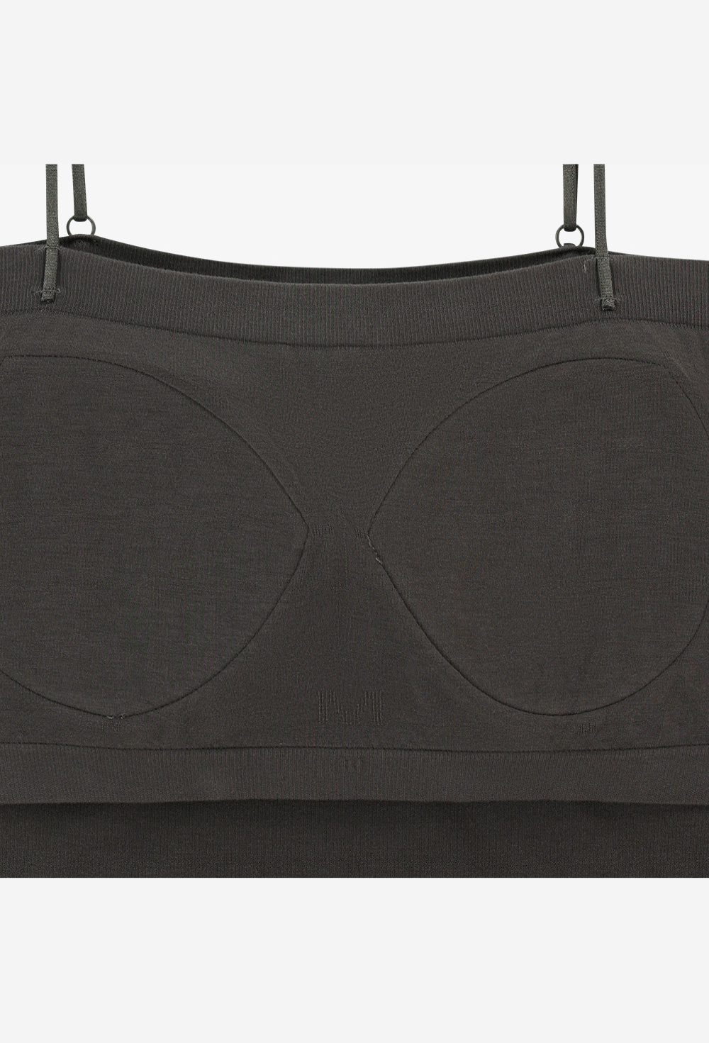 HDEX Pakaian Dalam Korea Cotton Modal Light Crop Bra Top Charcoal Wanita