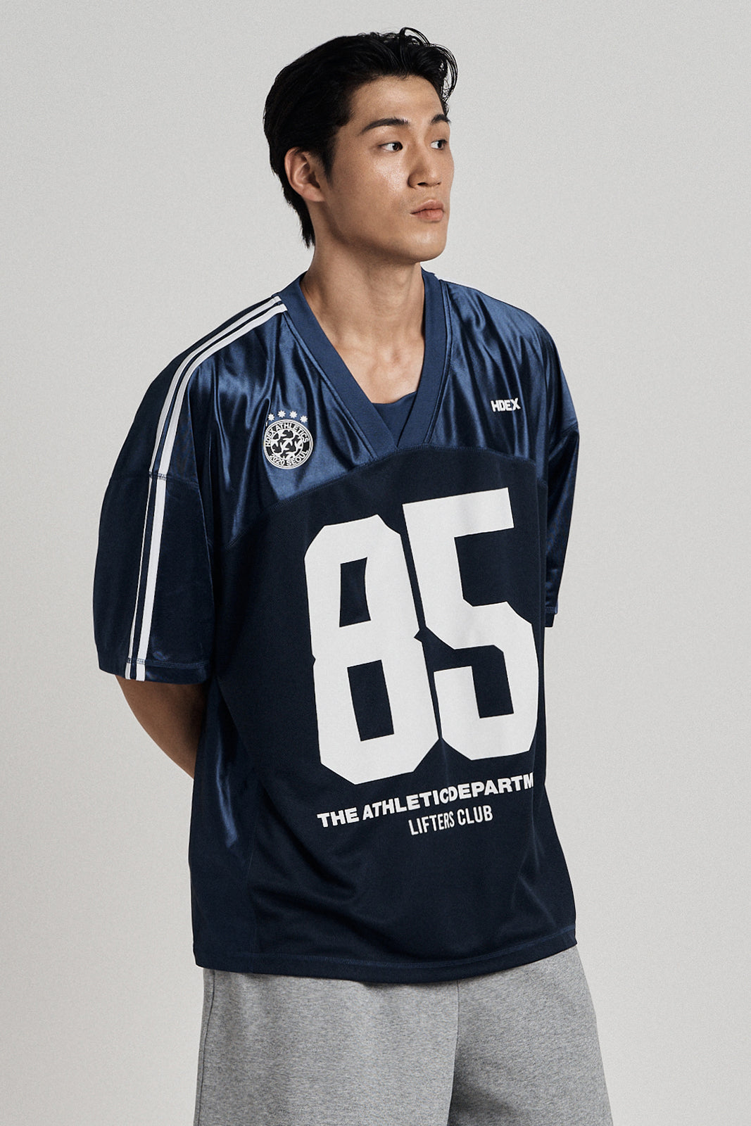 HDEX Mixed Mesh Lifters Short Sleeve Navy