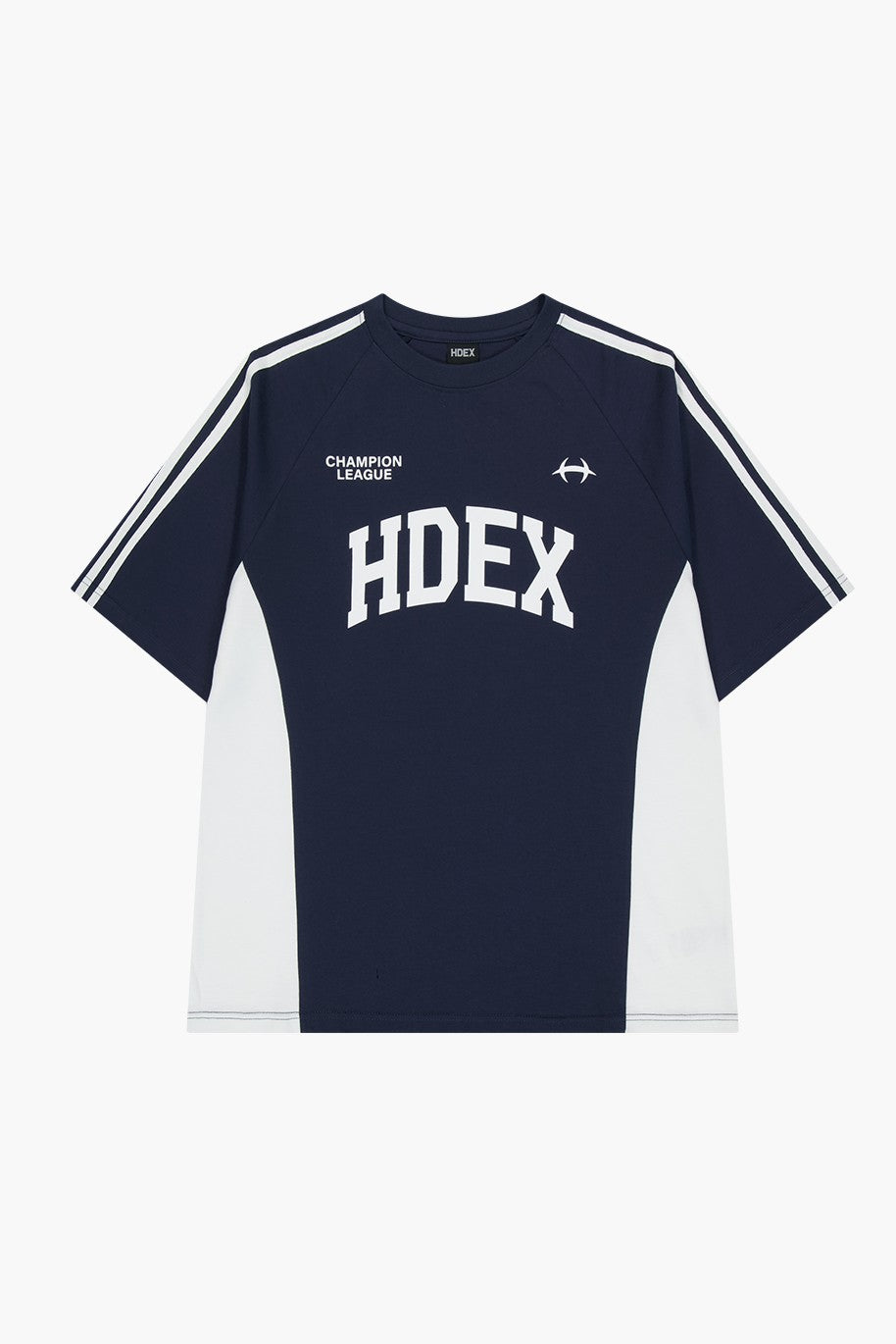 HDEX Side Color Block Short Sleeve White