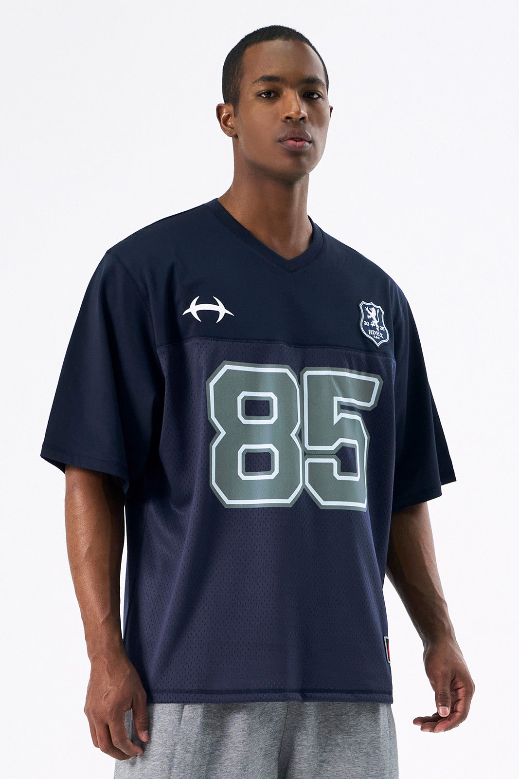 HDEX Rugby Jersey Mesh Short Sleeve Navy