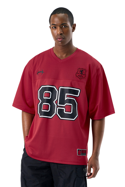 HDEX Rugby Jersey Mesh Short Sleeve Red