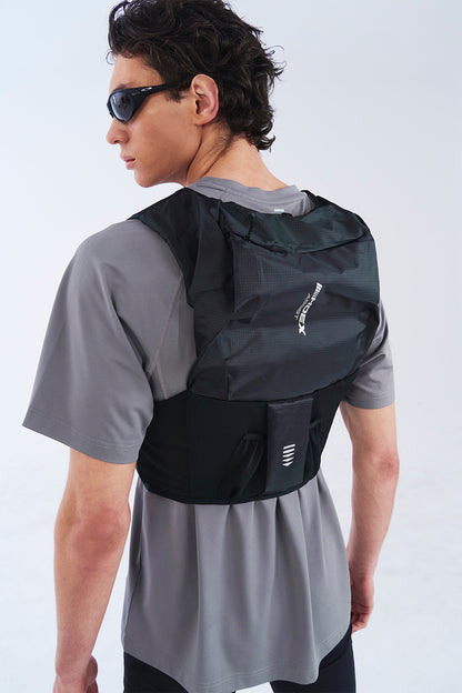 HDEX Rompi Korea Olahraga Assist Trail Running Vest Black Pria Wanita Fitness