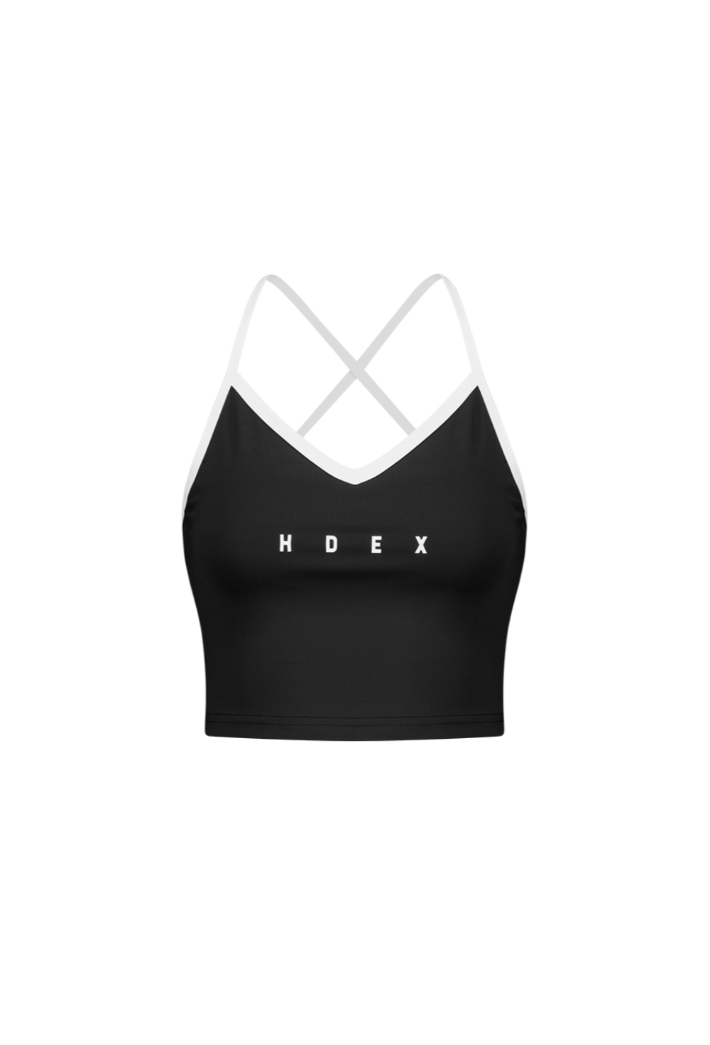 HDEX Baju Korea Olahraga Light Support Daily Crop Bra Top Black Wanita Fitness