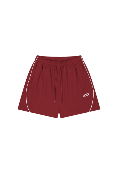 HDEX Celana Korea Olahraga EZ Airly Piping Shorts W Red Wanita Fitness