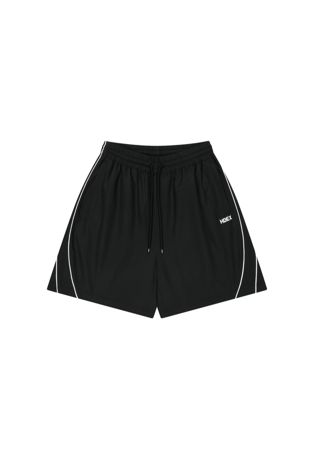 HDEX Celana Korea Olahraga EZ Airly Piping Shorts Black Pria Fitness