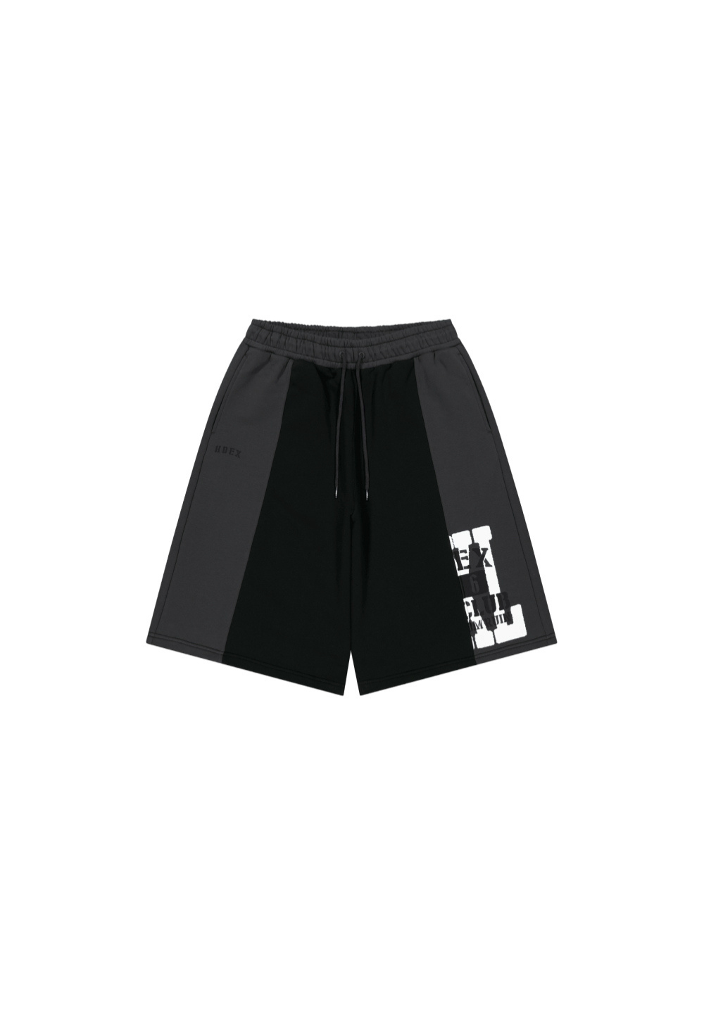 HDEX Celana Korea Olahraga Lift Damage Block Sweat Shorts Black Pria Fitness
