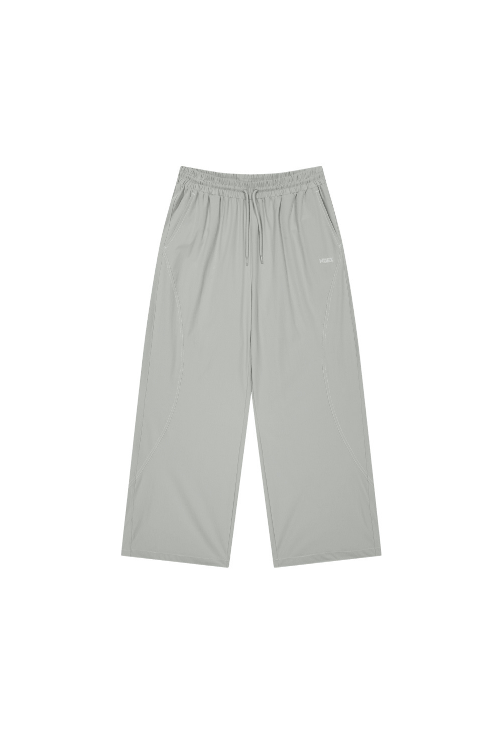 HDEX Celana Korea Olahraga Stitch Curved Nylon Span Pants W Gray Wanita Fitness