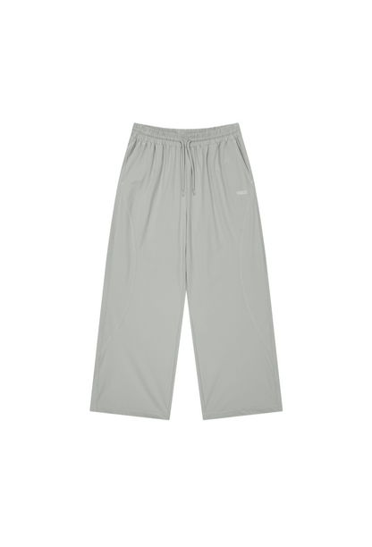 HDEX Celana Korea Olahraga Stitch Curved Nylon Span Pants W Gray Wanita Fitness