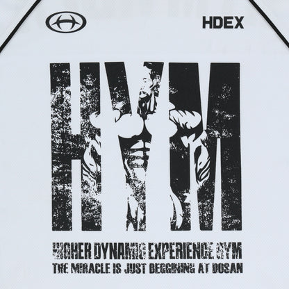 HDEX HYM Performance Mesh Short Sleeve White