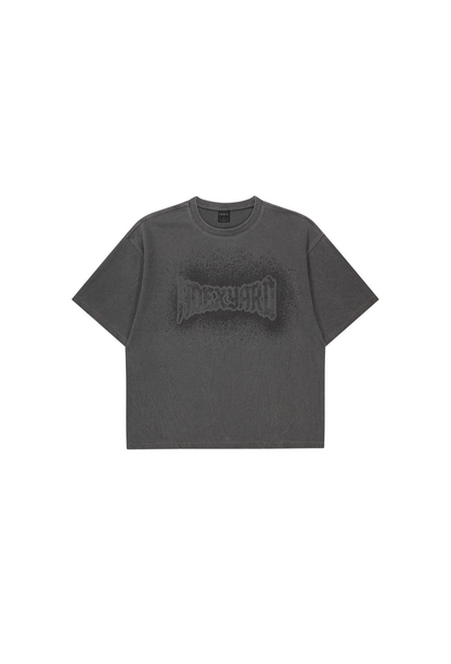 HDEX Baju Korea Olahraga Pigment Cutline Waffle Short Sleeve Charcoal Pria Fitness