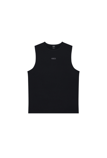 HDEX Baju Korea Olahraga Air Dry Short Sleeveless Black Pria Fitness