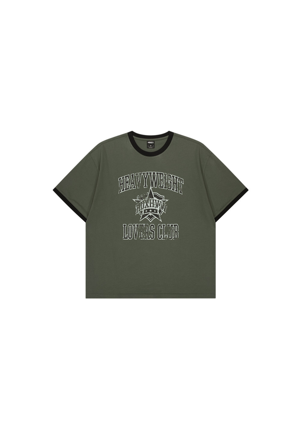 HDEX Baju Korea Olahraga LVS Club Short Sleeve Khaki Pria Fitness