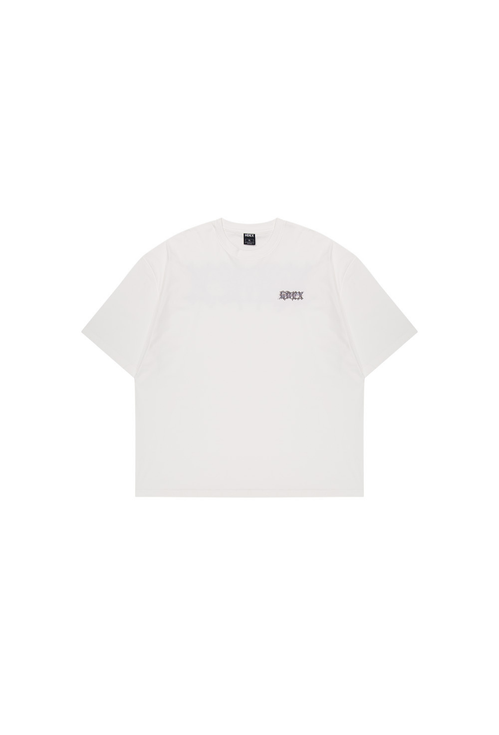 HDEX Baju Korea Olahraga Wild Letter Giant Fit Short Sleeve White Pria Fitness