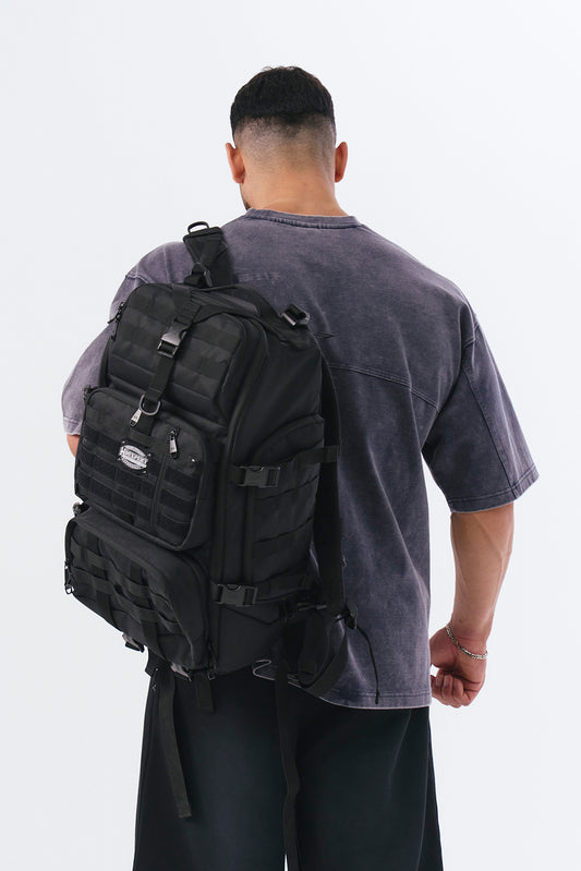 HDEX Gym Three Pocket Cordura Backpack Black