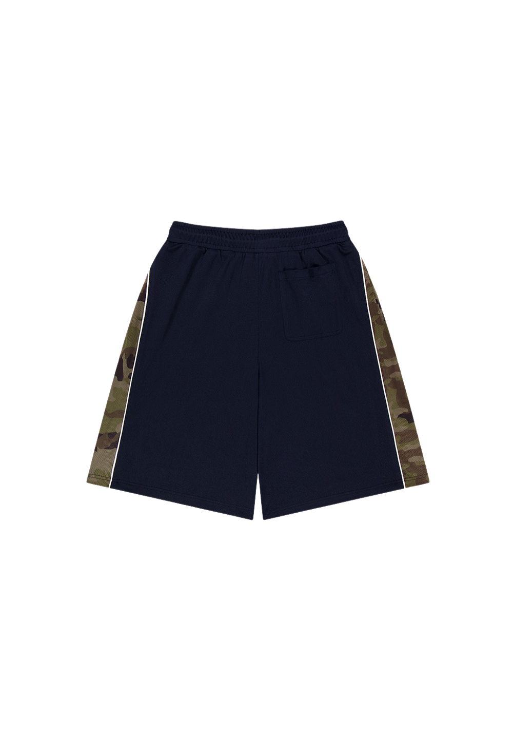 HDEX Celana Korea Olahraga Camo Block Mesh Bermuda Shorts Navy Pria Fitness