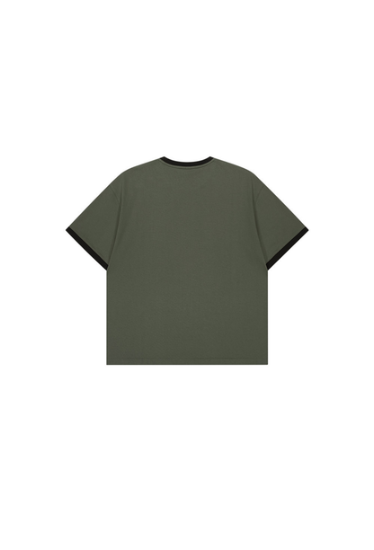 HDEX Baju Korea Olahraga LVS Club Short Sleeve Khaki Pria Fitness