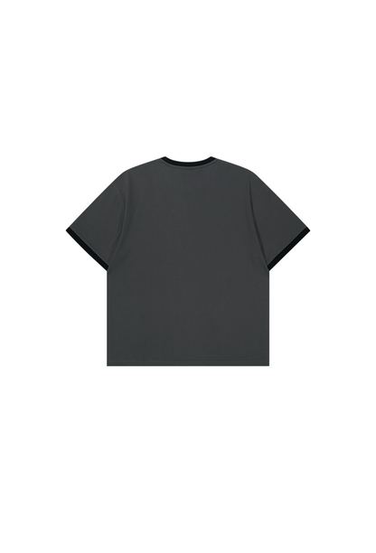 HDEX Baju Korea Olahraga LVS Club Short Sleeve Charcoal Pria Fitness