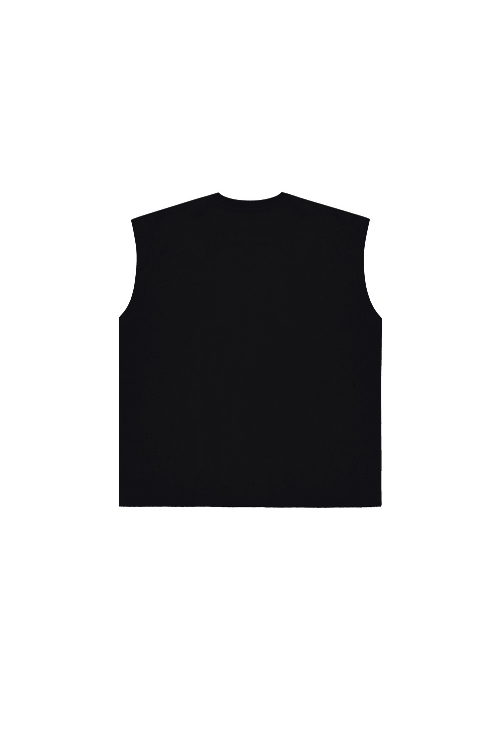 HDEX Baju Korea Olaharaga Lift Cap Damage Sleeveless Black Pria Fitness
