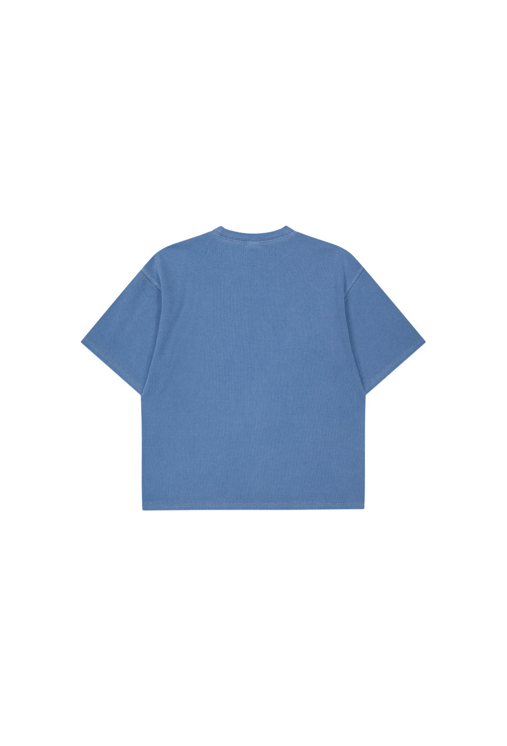 HDEX Baju Korea Olahraga Pigment Cutline Waffle Short Sleeve Blue Pria Fitness