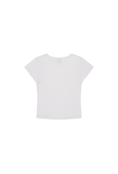 HDEX Baju Korea Olahraga Active Maund Slim Fit Short Sleeve White Wanita Fitness