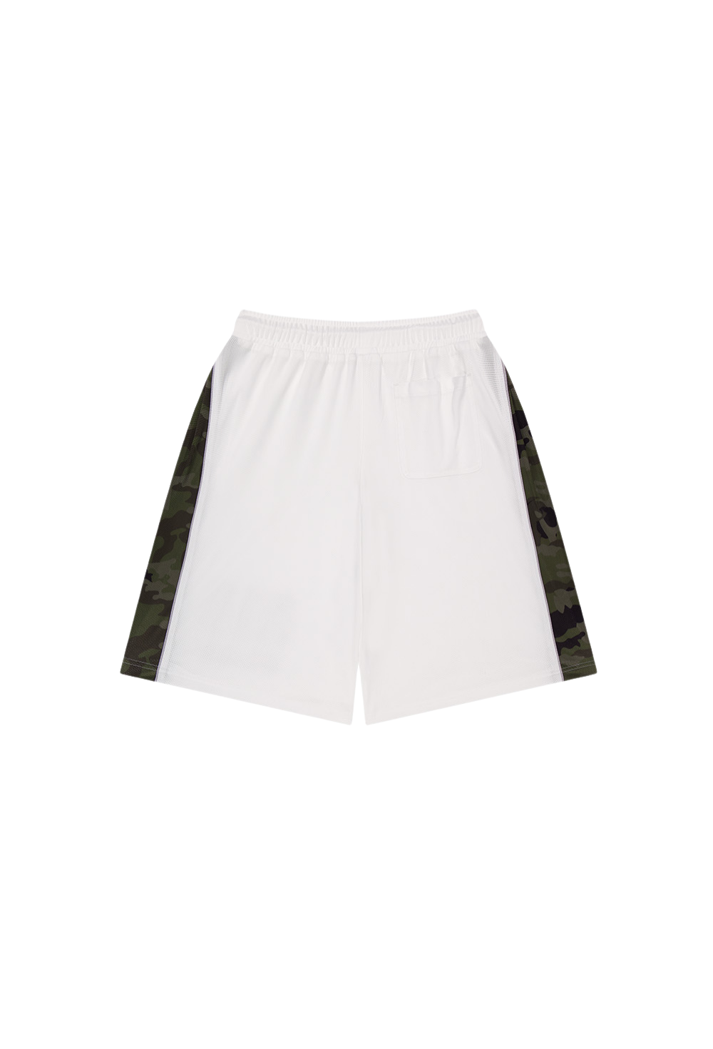 HDEX Celana Korea Olahraga Camo Block Mesh Bermuda Shorts White Pria Fitness