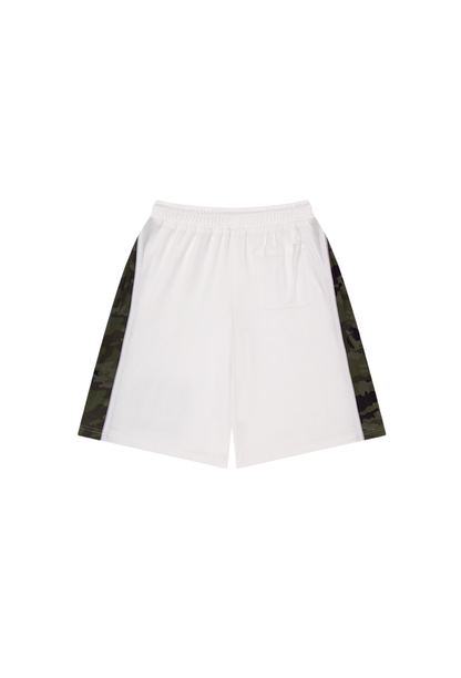 HDEX Celana Korea Olahraga Camo Block Mesh Bermuda Shorts White Pria Fitness