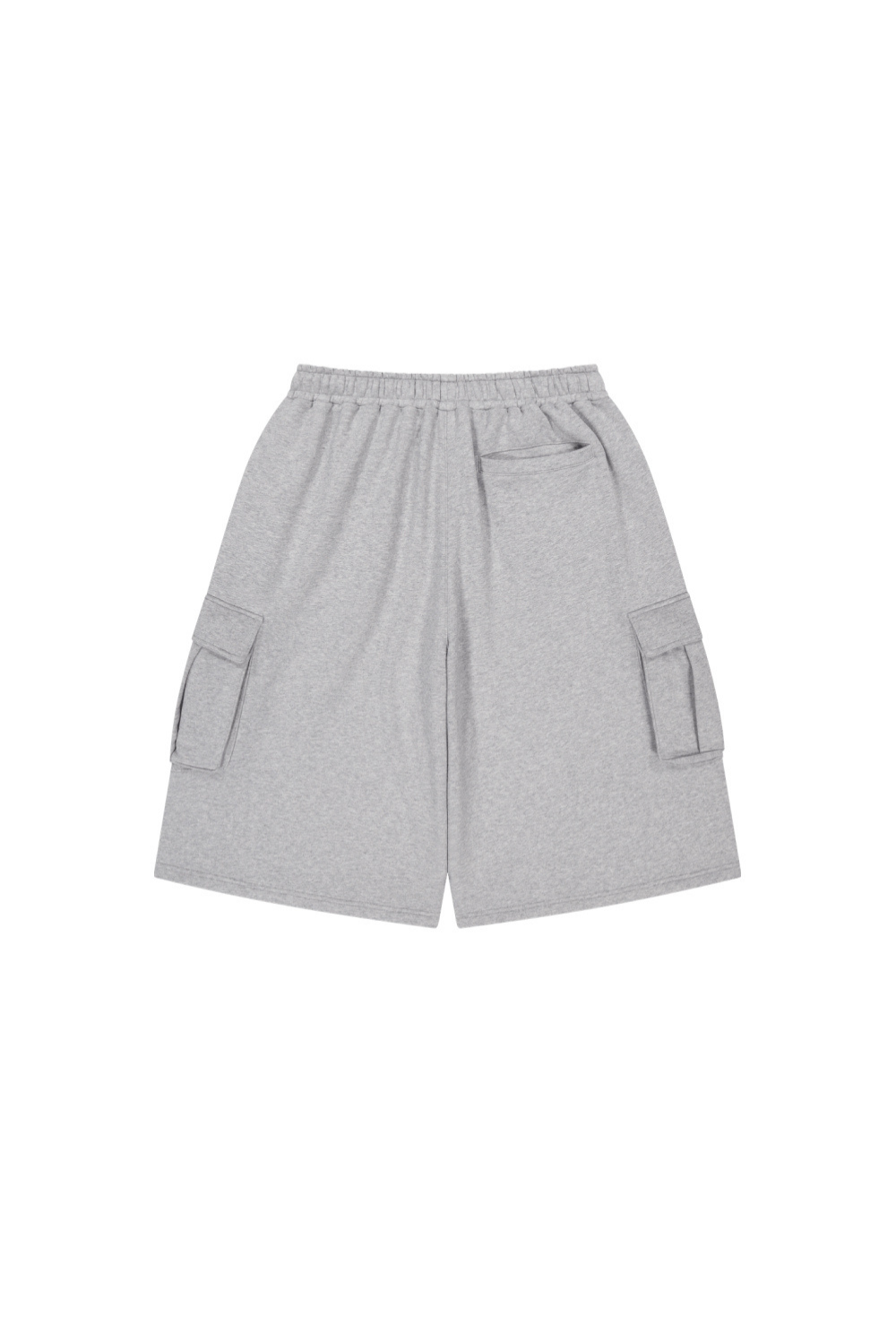 HDEX Celana Korea Olahraga EZ Cargo Bermuda Sweat Shorts Melange Gray Pria Fitness