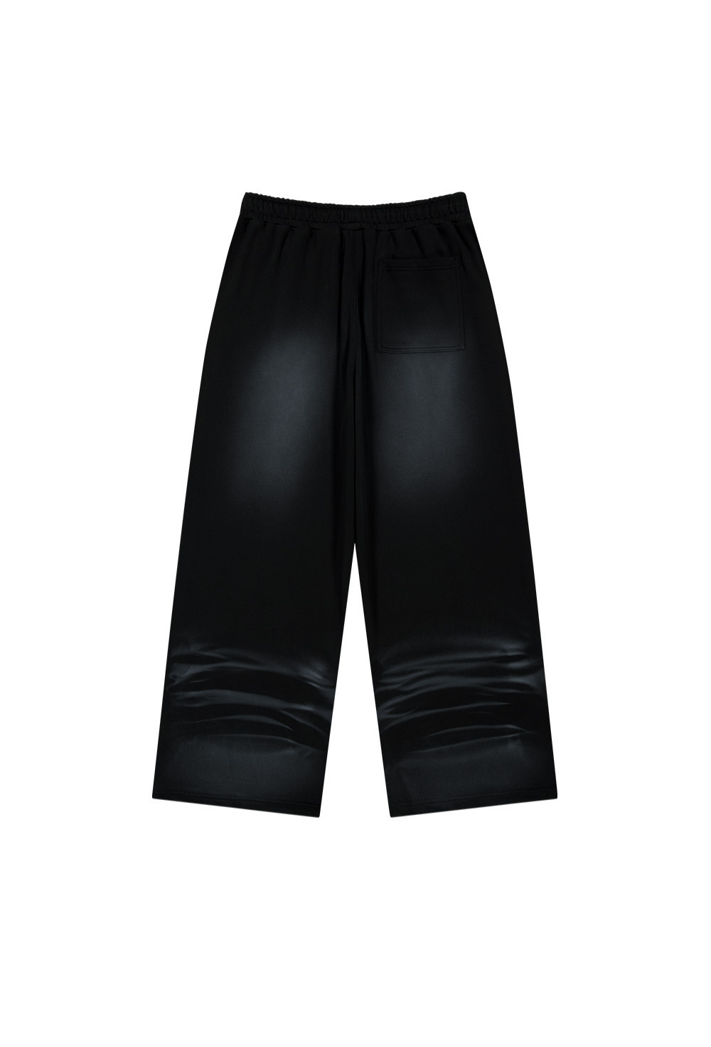 HDEX Celana Korea Olahraga Squad Brush Washing Wide Pants Black Pria Fitness