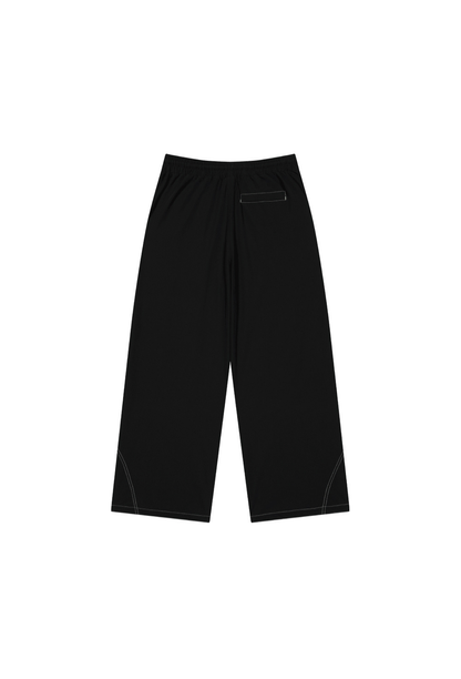 HDEX Celana Korea Olahraga Stitch Curved Nylon Span Pants W Black Wanita Fitness