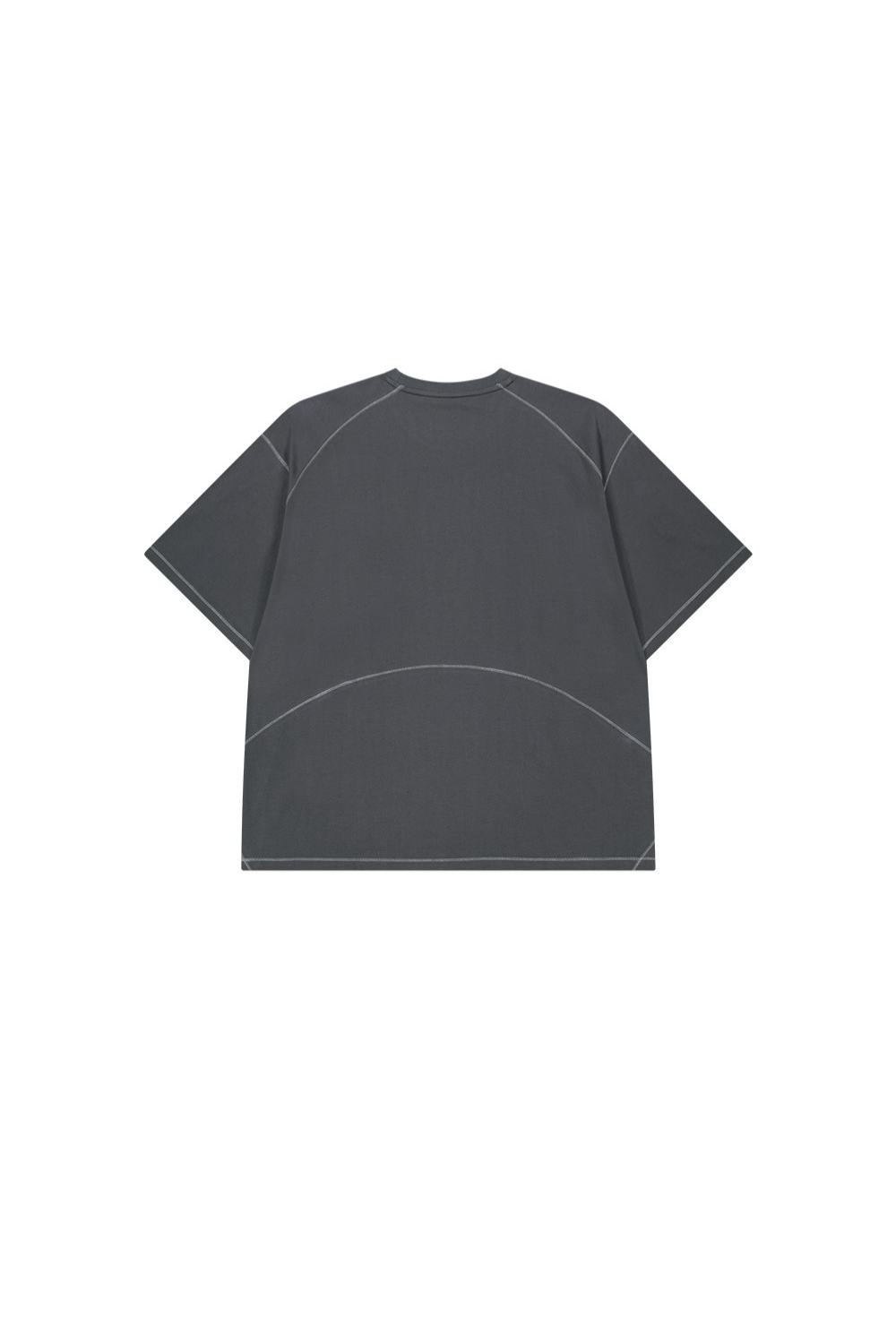 HDEX Baju Korea Olahraga Mega Wide Short Sleeve Charcoal Pria Fitness