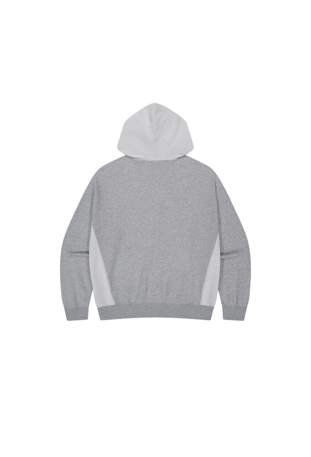 HDEX Baju Korea Olahraga Core Reverse Giant Fit Hoodie Zip-Up Melange Gray Pria Fitness