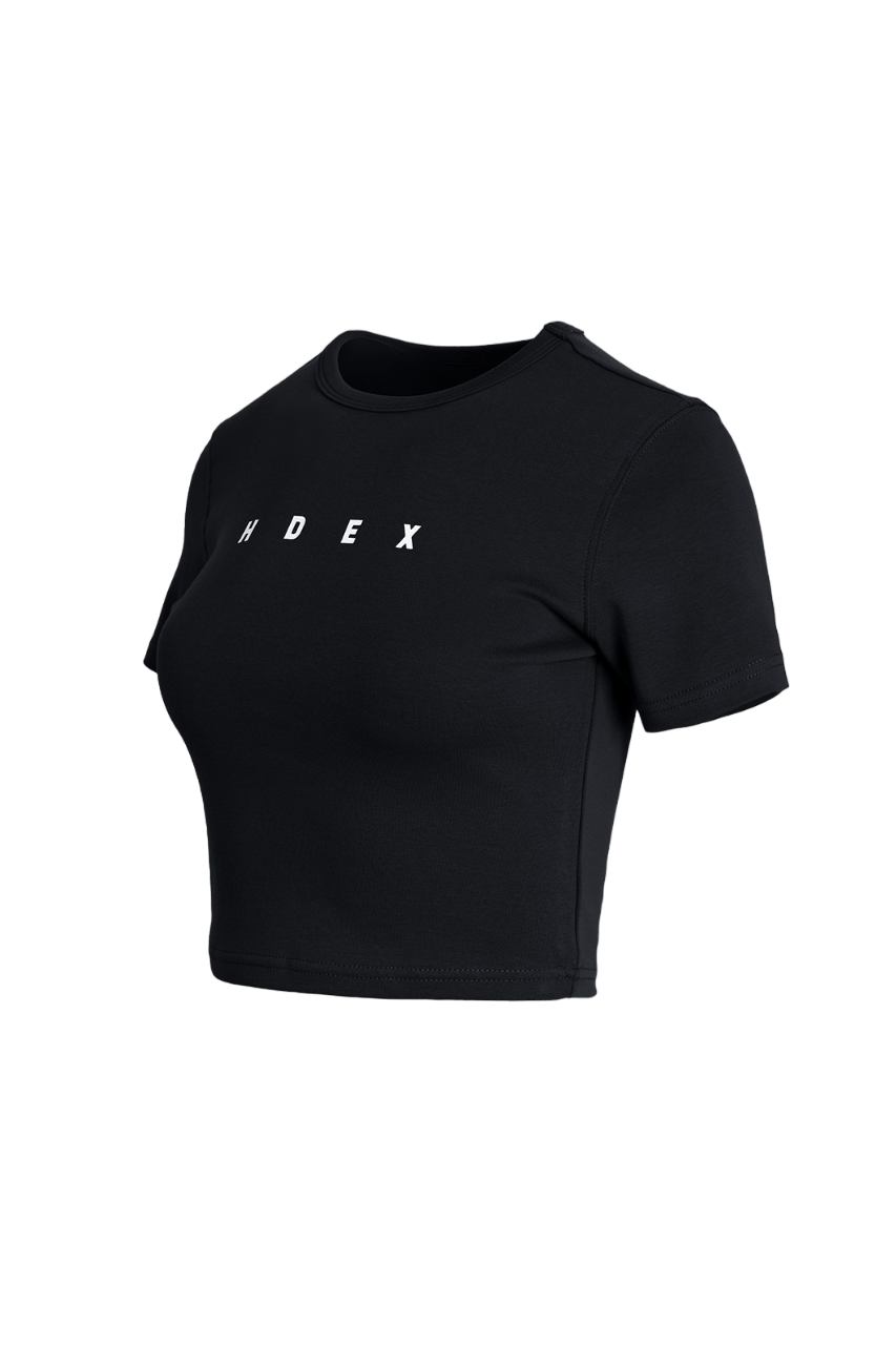 HDEX Mond Relax Fit Crop T-shirt White