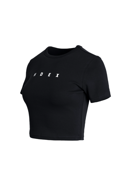HDEX Mond Relax Fit Crop T-shirt White