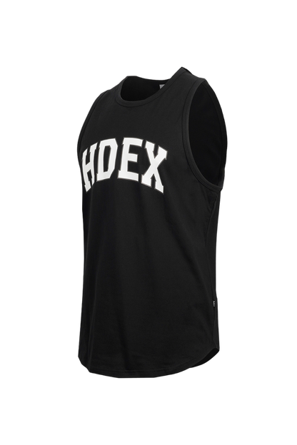 HDEX Baju Korea Olahraga Arch Logo Sleeveless Shirt Black Pria Fitness