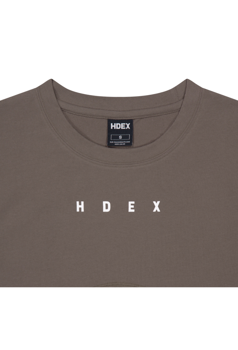HDEX Baju Korea Olahraga Mild Roll-Up Crop Sleeveless Taupe Wanita Fitness