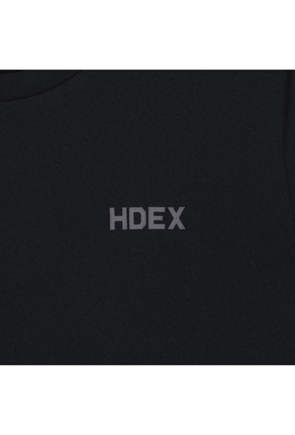 HDEX Baju Korea Olahraga Air Dry Short Sleeve W Black Wanita Fitness