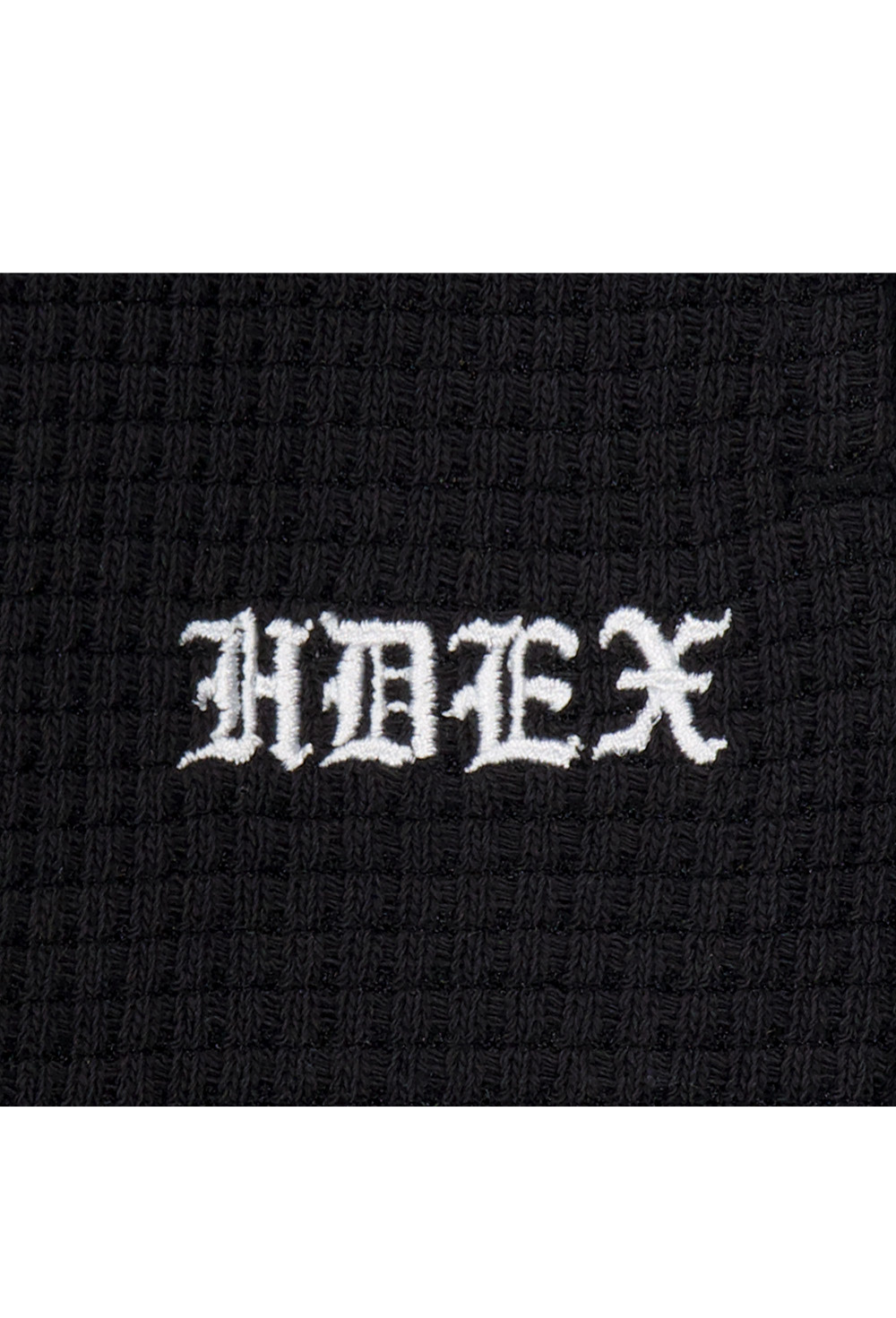 HDEX Celana Korea Olahraga Low Pintuck Waffle Wide Pants Black Pria Fitness